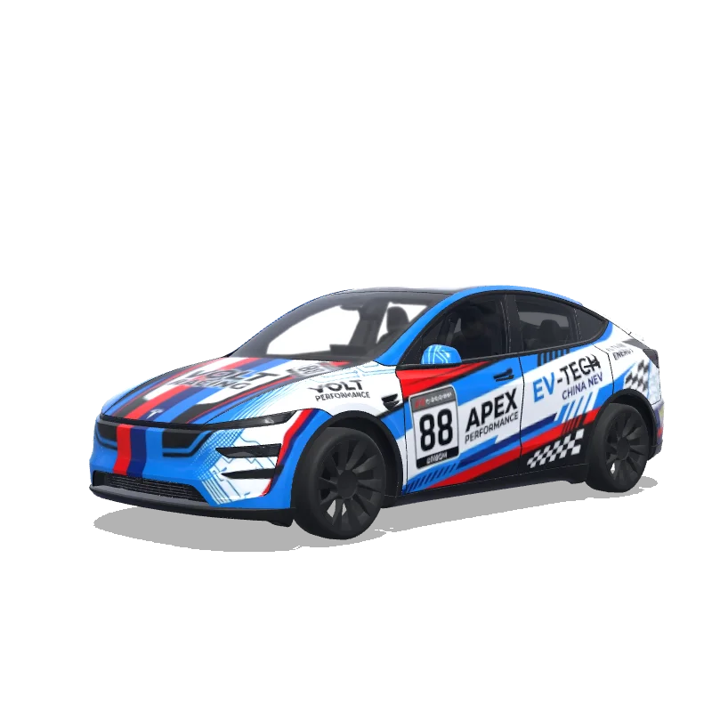 Tesla Model Y (2025+ Premium) custom wrap design