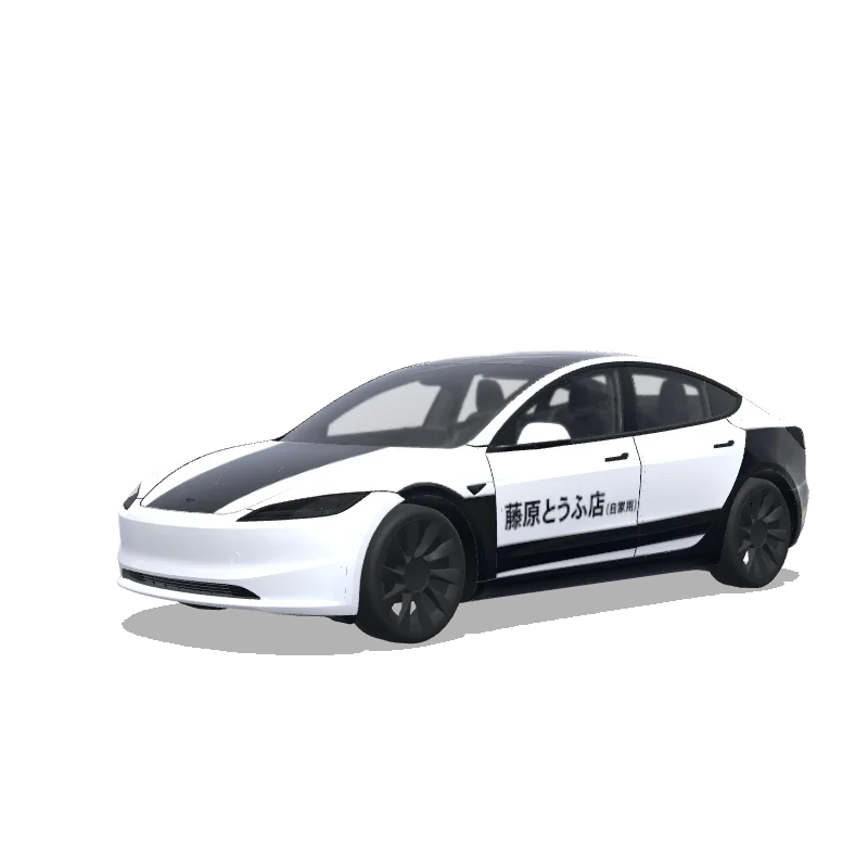 Tesla Model 3 (2024+ Standard/Premium) custom wrap design