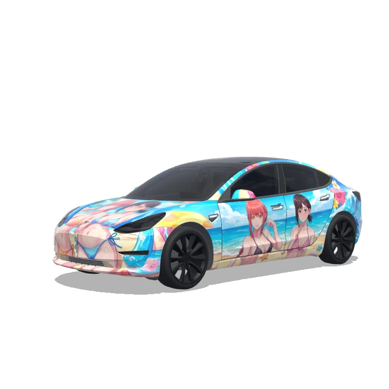 Tesla Model 3 custom wrap design