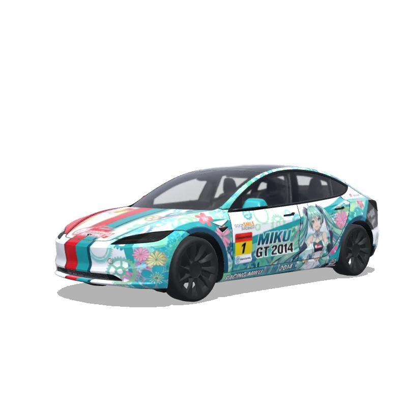 Tesla Model 3 (2024+ Standard/Premium) custom wrap design