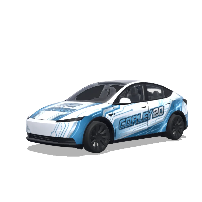 Tesla Model Y (2025+ Standard) custom wrap design