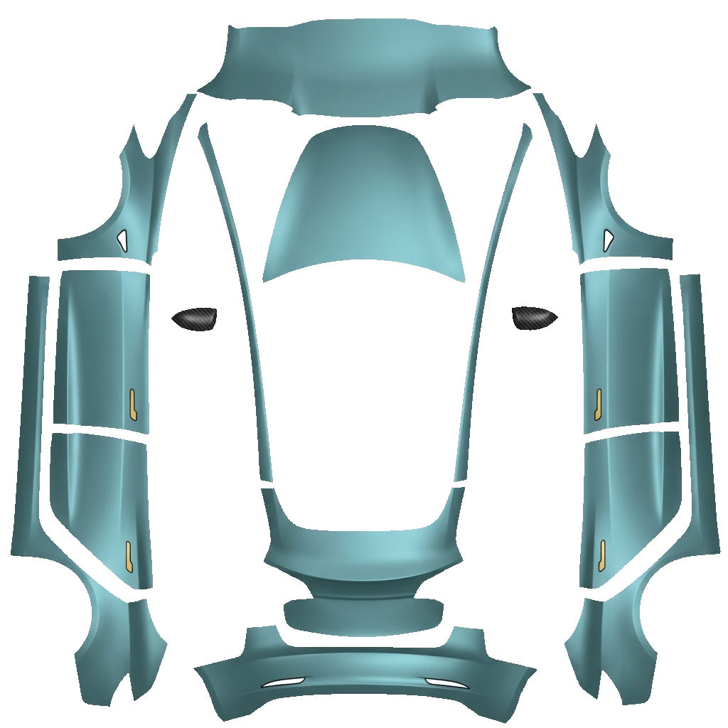 Model 3 Wrap Design - flat wrap PNG for Model 3 Paint Shop