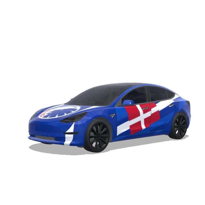 Tesla Model 3 custom wrap design