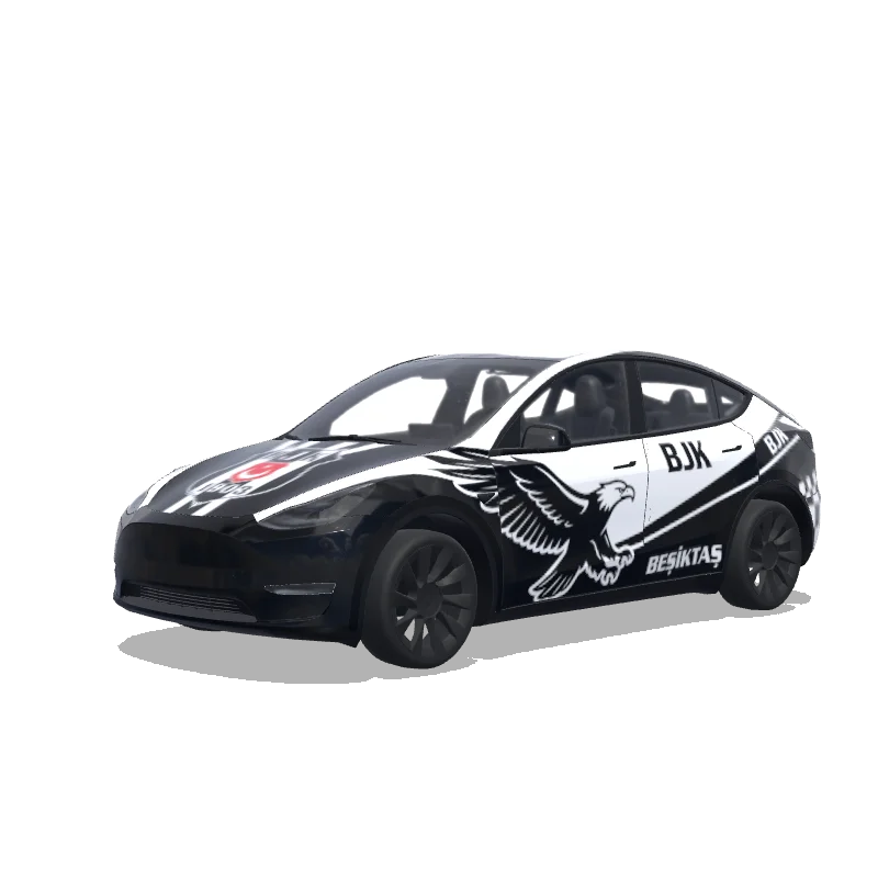 Tesla Model Y custom wrap design