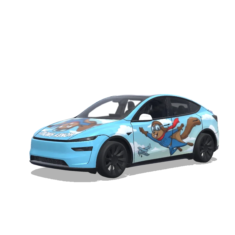 Diseño de wrap personalizado para Tesla Model Y (2025+ Premium)