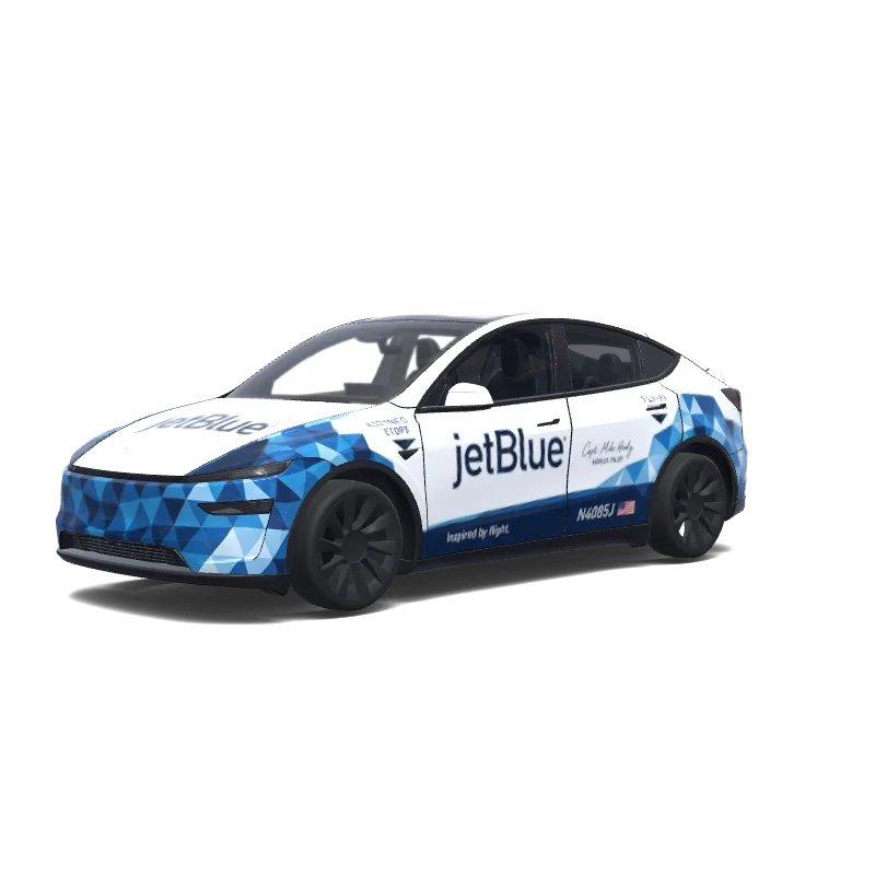 Tesla Model Y (2025+ Performance) custom wrap design