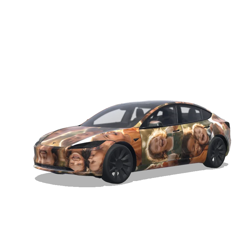 Tesla Model 3 (2024+ Standard/Premium) custom wrap design