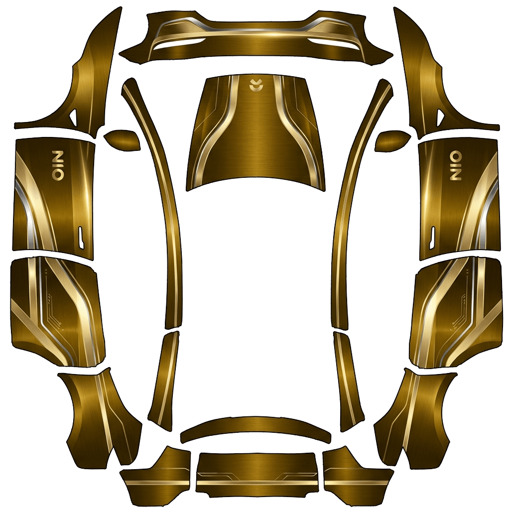 Model Y 랩 디자인 - flat wrap PNG for Model Y L Paint Shop
