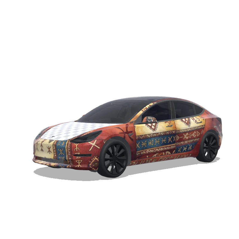 Tesla Model 3 custom wrap design