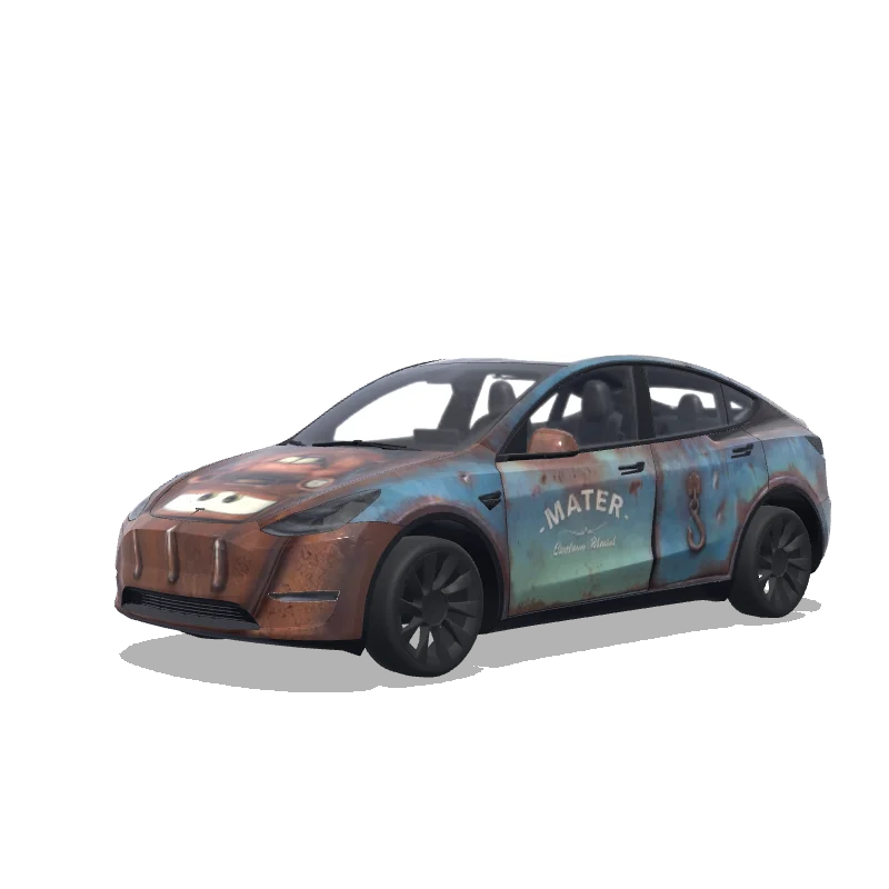 Tesla Model Y custom wrap design