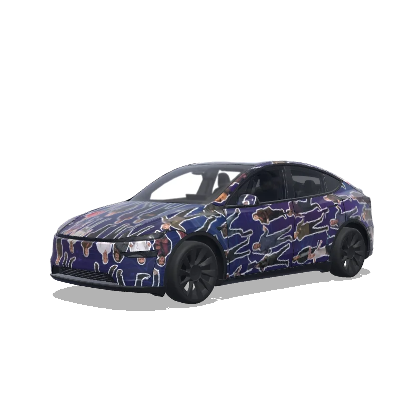 Tesla Model Y (2025+ Premium) custom wrap design