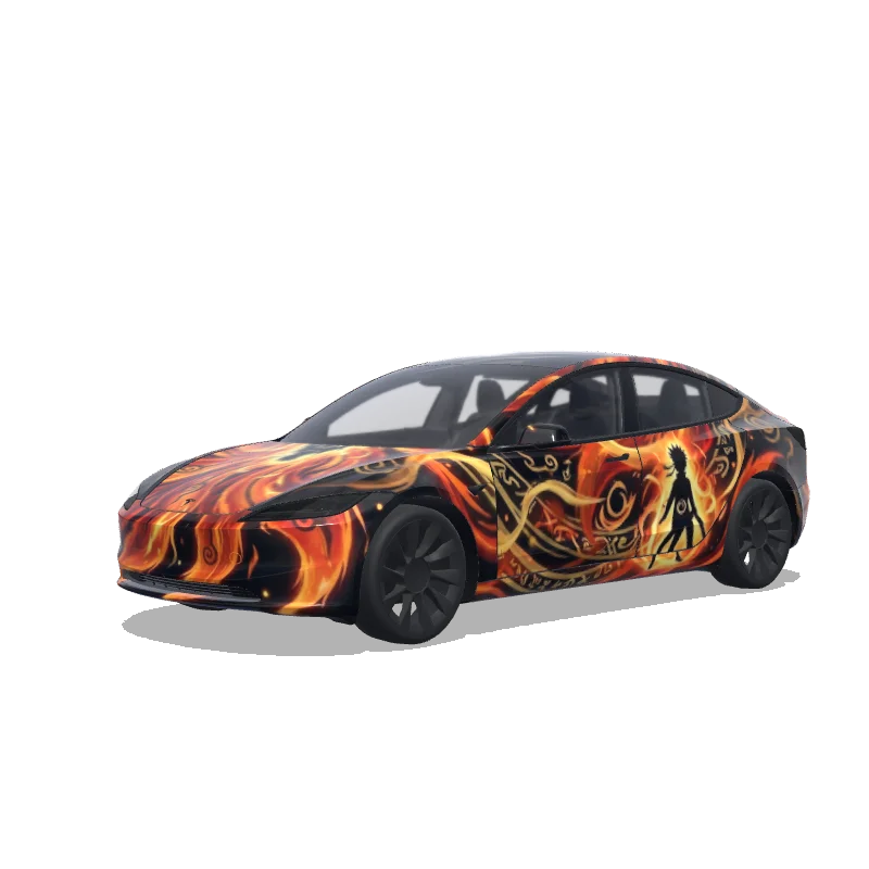 Tesla Model 3 (2024+ Standard/Premium) custom wrap design