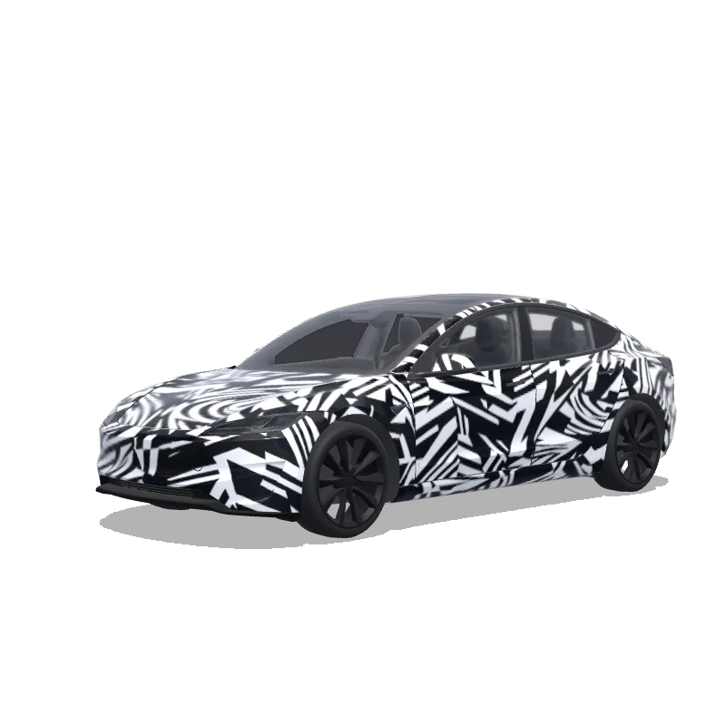 Tesla Model 3 (2024+ Performance) custom wrap design