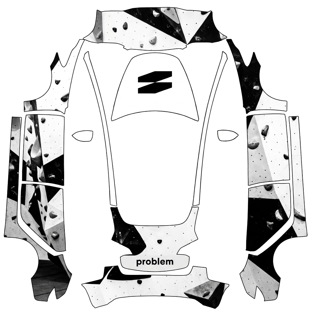 Model 3 Wrap Design - flat wrap PNG for Model 3 Paint Shop
