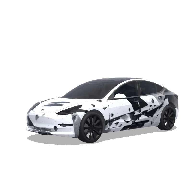 Tesla Model 3 custom wrap design