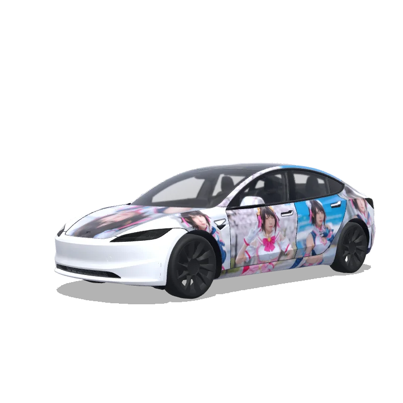Tesla Model 3 (2024+ Standard/Premium) custom wrap design