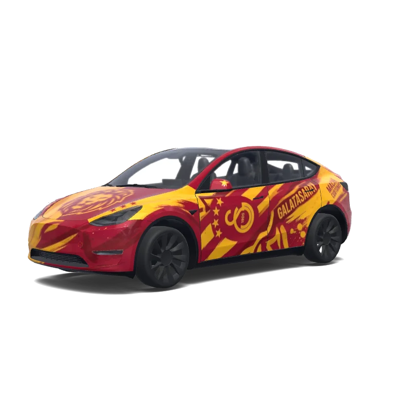Tesla Model Y custom wrap design