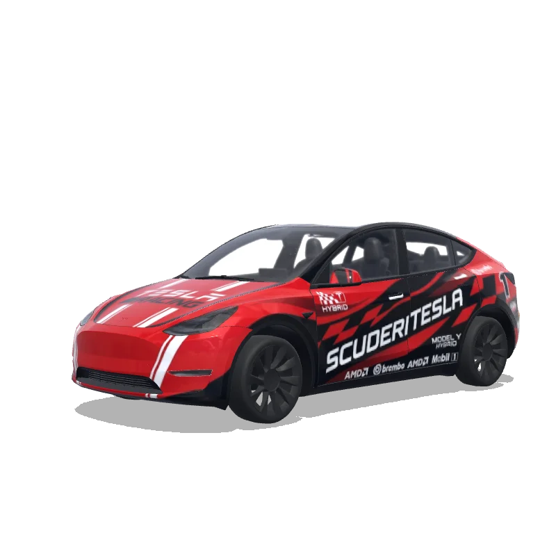 Tesla Model Y tilpasset wrap-design