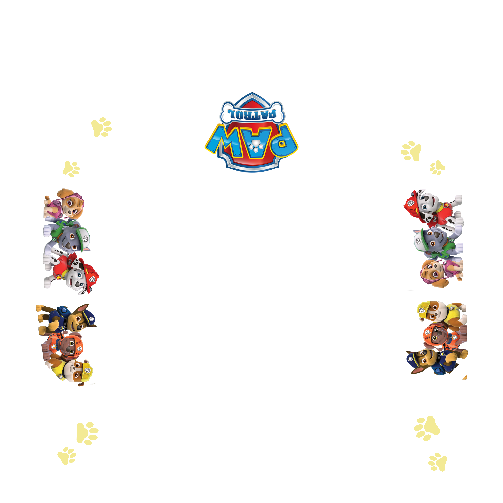 paw patrol - flat wrap PNG for Model 3 Paint Shop