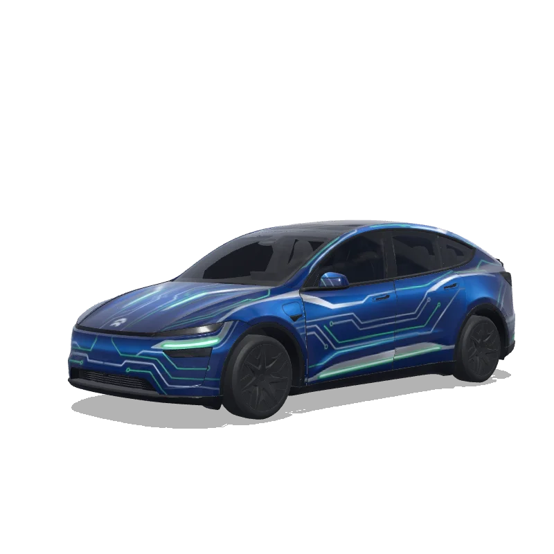 Tesla Model Y L custom wrap design