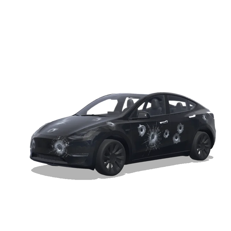 Tesla Model Y tilpasset wrap-design