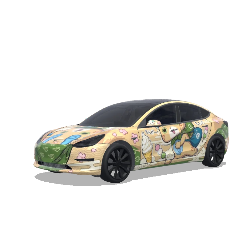 Tesla Model 3 custom wrap design