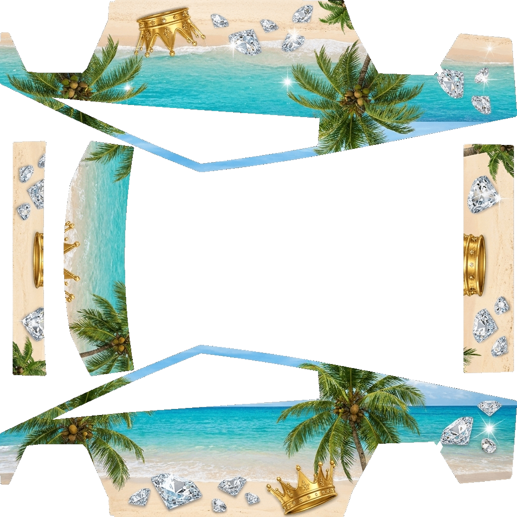 Cybertruck-folieringsdesign - flat wrap PNG for Cybertruck Paint Shop