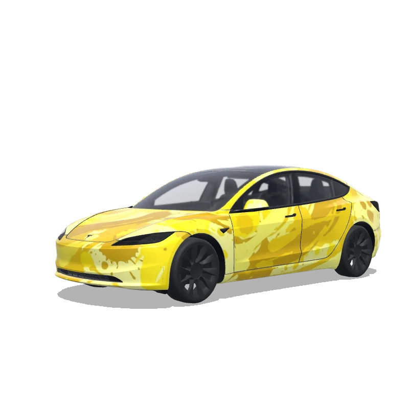 Tesla Model 3 (2024+ Standard/Premium) custom wrap design