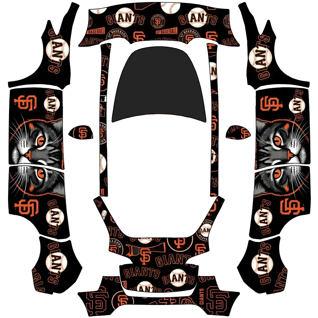 Tesla Model Y custom wrap design