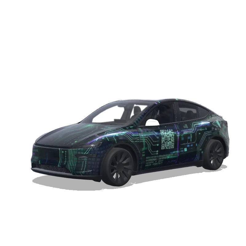 Tesla Model Y (2025+ Premium) custom wrap design
