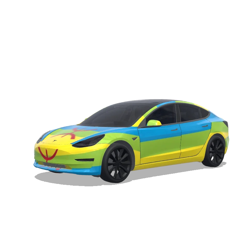 Tesla Model 3 custom wrap design