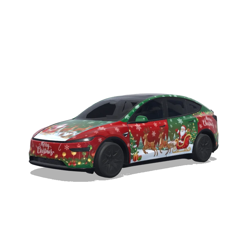 Tesla Model Y L custom wrap design