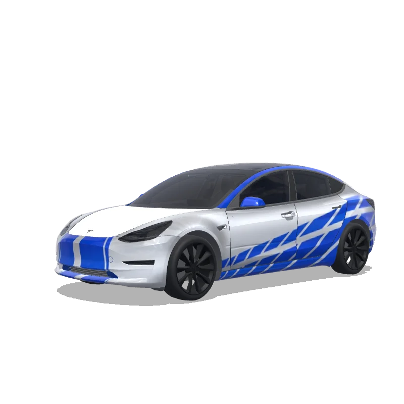 Tesla Model 3 custom wrap design