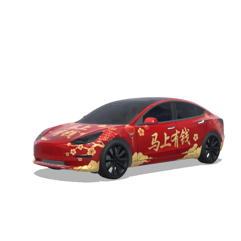 Tesla Model 3 custom wrap design