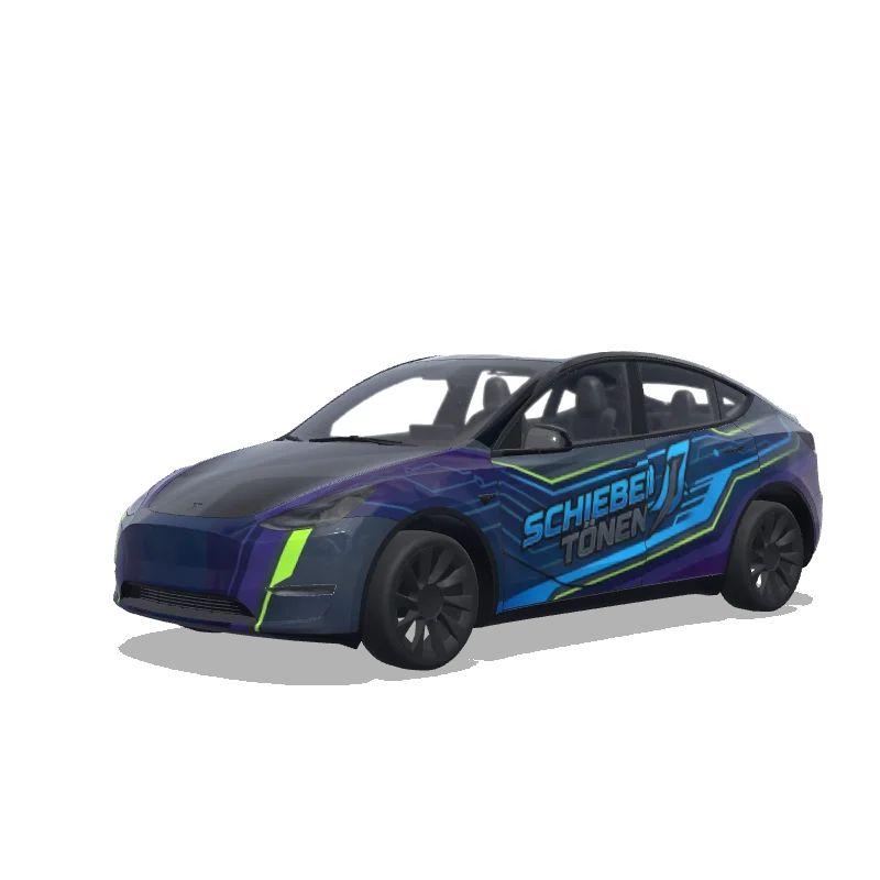 Tesla Model Y custom wrap design