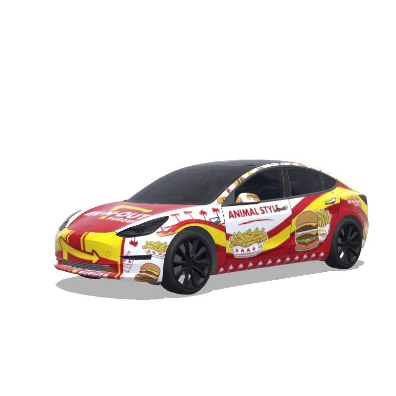 Tesla Model 3 custom wrap design