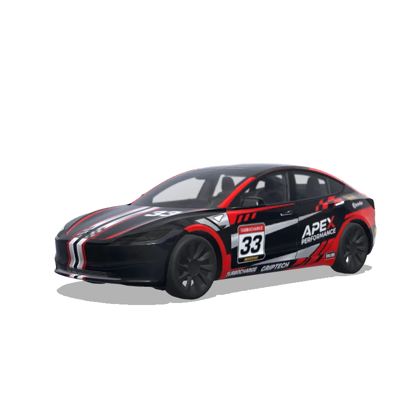 Tesla Model 3 (2024+ Standard/Premium) custom wrap design