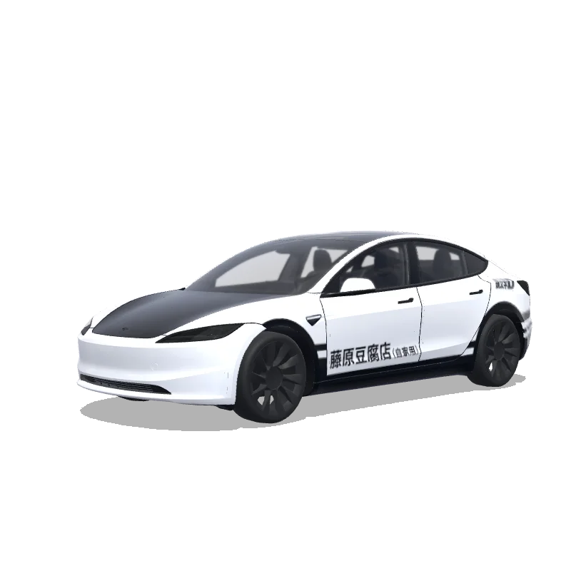 Tesla Model 3 (2024+ Standard/Premium) custom wrap design