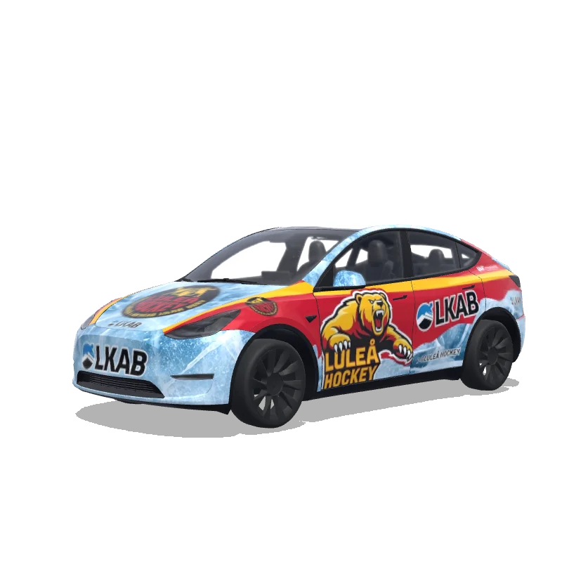 Tesla Model Y custom wrap design