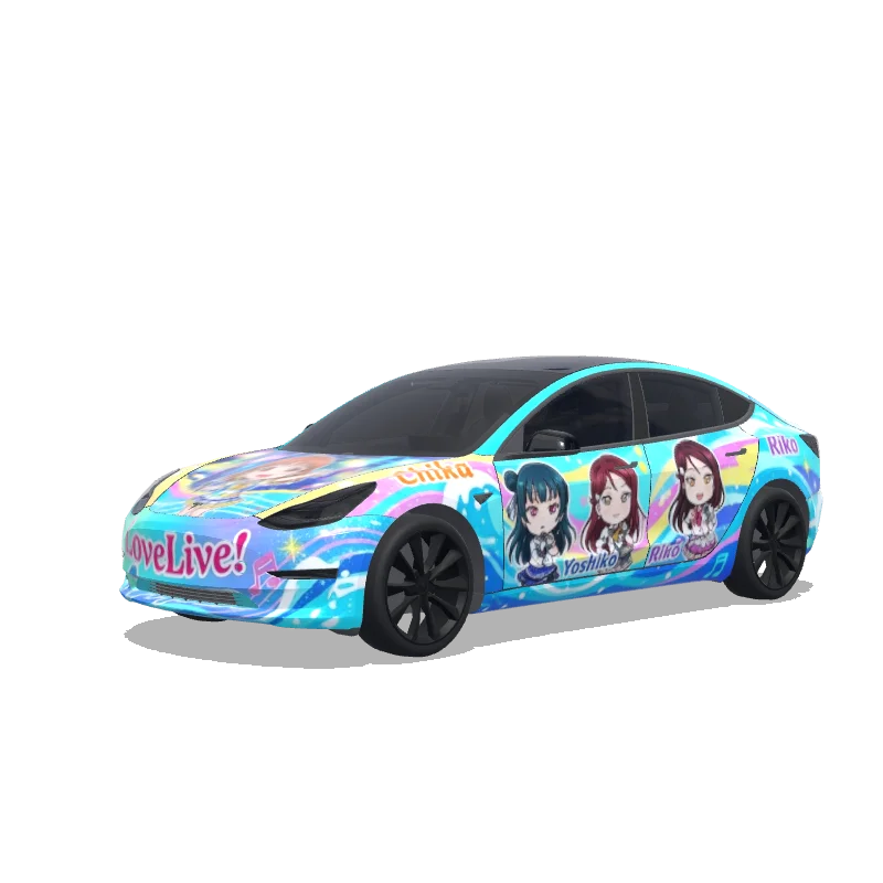 Tesla Model 3 custom wrap design