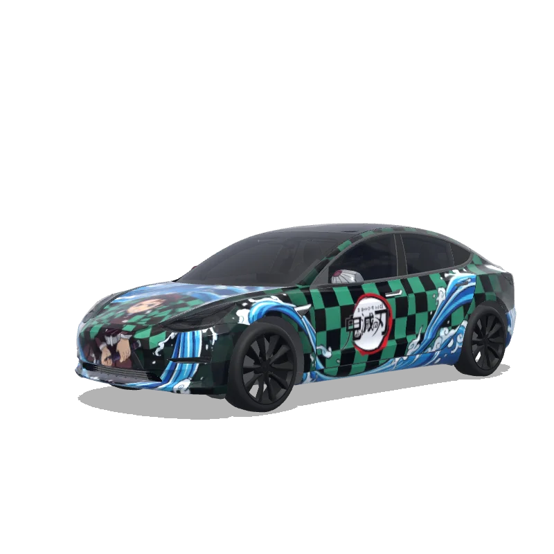 Tesla Model 3 custom wrap design