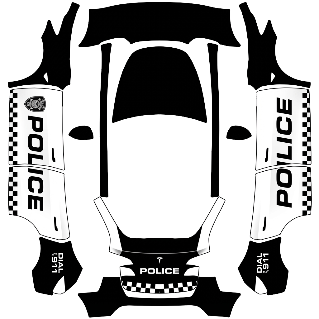 Model Y Wrap Design - flat wrap PNG for Model Y Paint Shop
