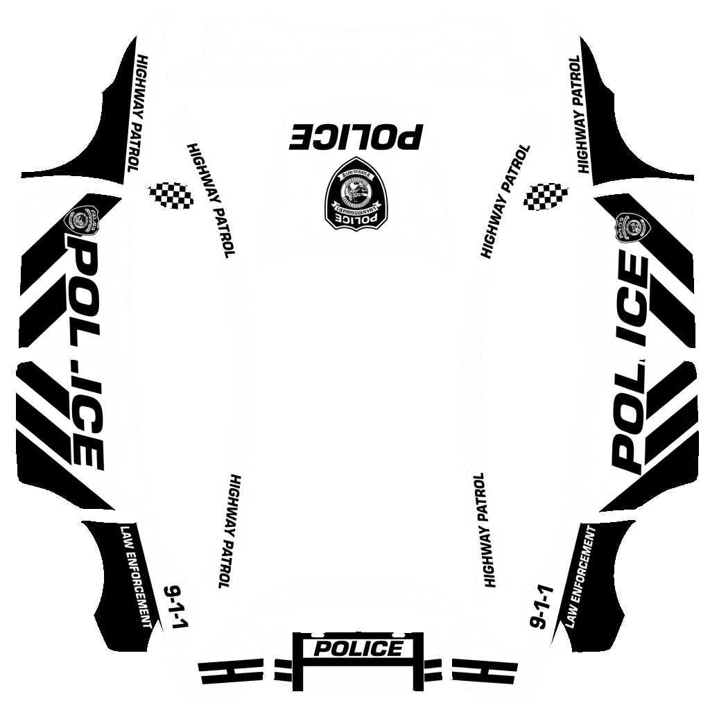 Model Y Folierungsdesign - flat wrap PNG for Model Y L Paint Shop