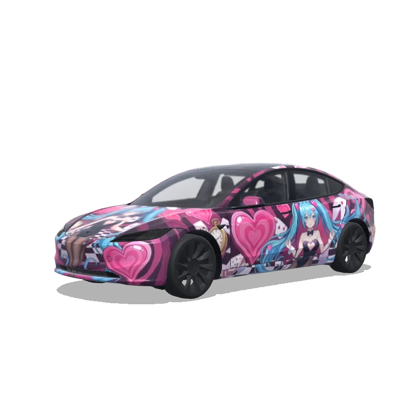 Tesla Model 3 (2024+ Standard/Premium) custom wrap design