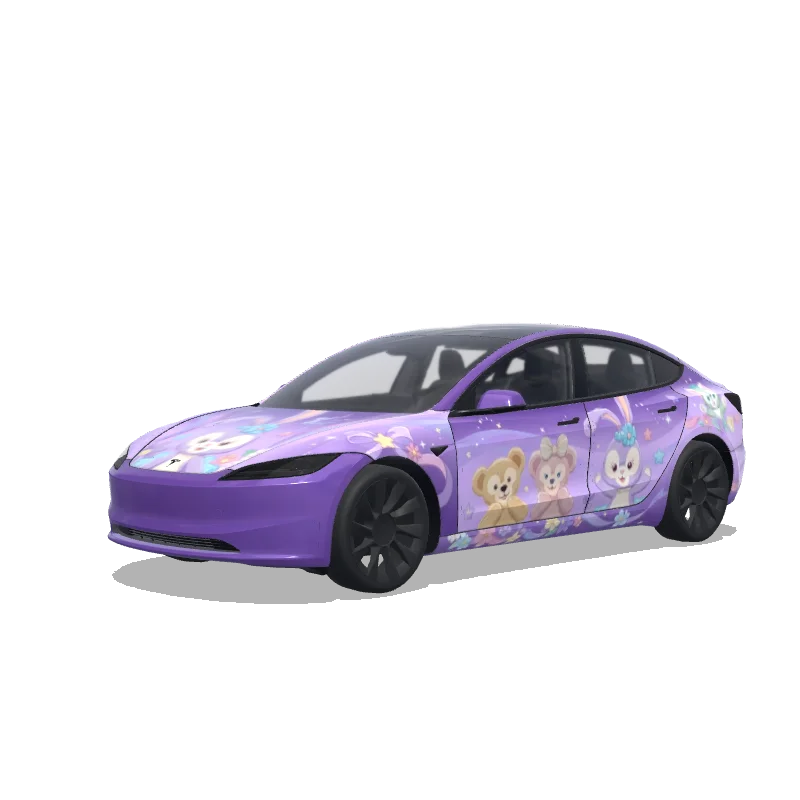 Tesla Model 3 (2024+ Standard/Premium) custom wrap design
