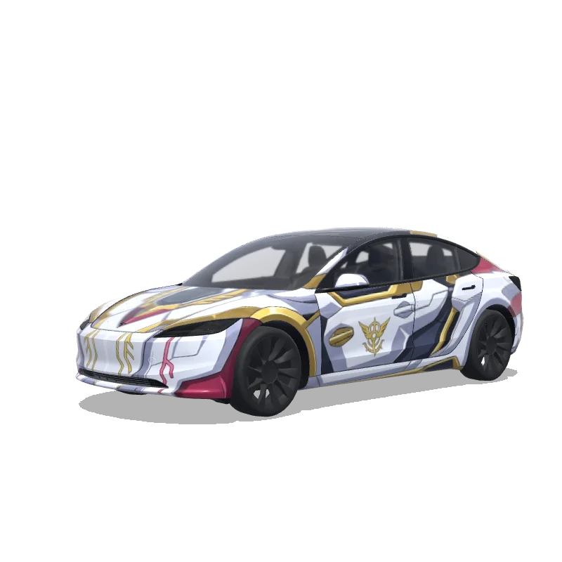 Tesla Model 3 (2024+ Standard/Premium) custom wrap design