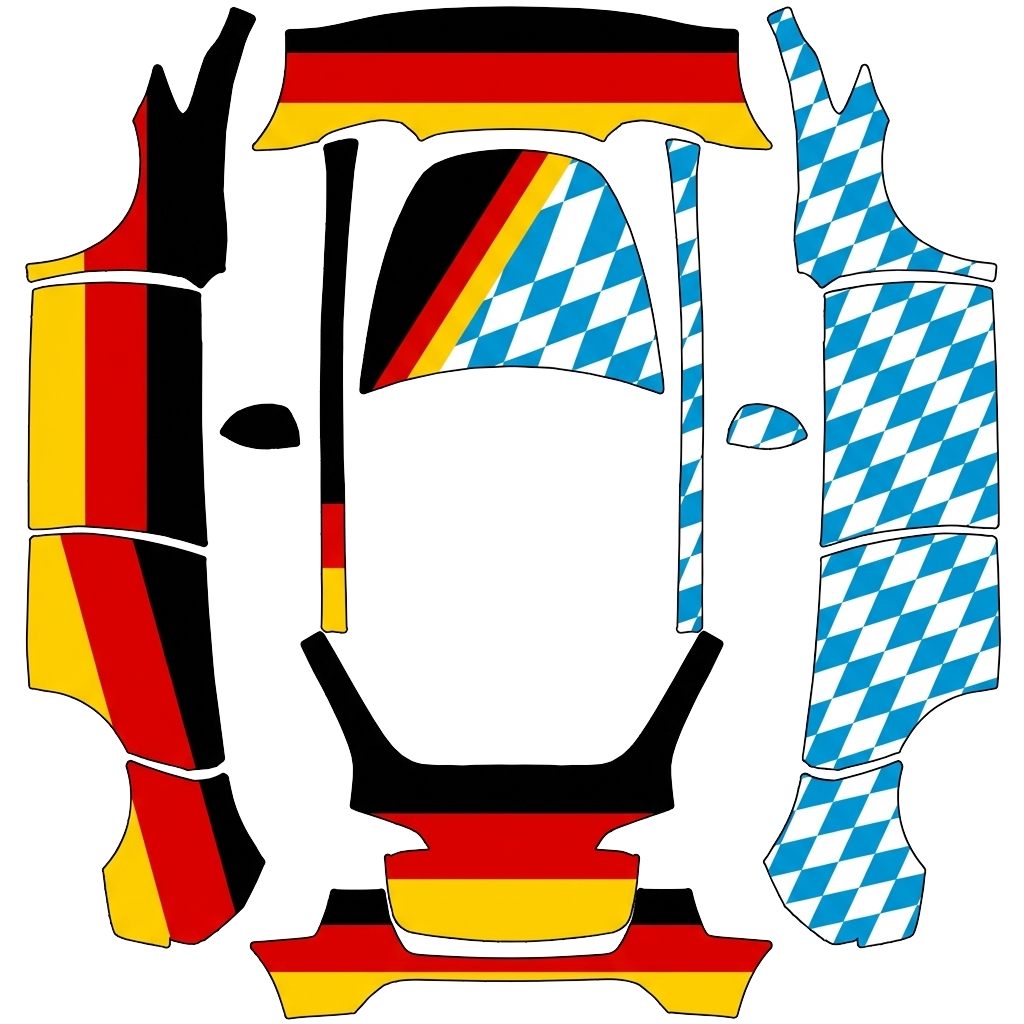 Model Y Wrap Design - flat wrap PNG for Model Y Paint Shop