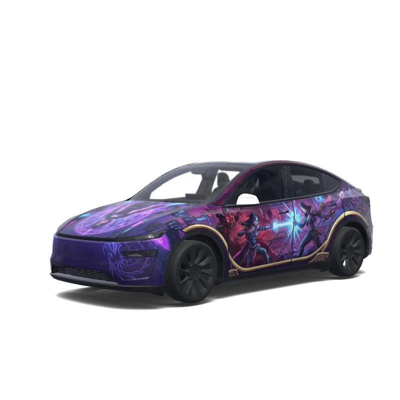 Tesla Model Y (2025+ Premium) custom wrap design