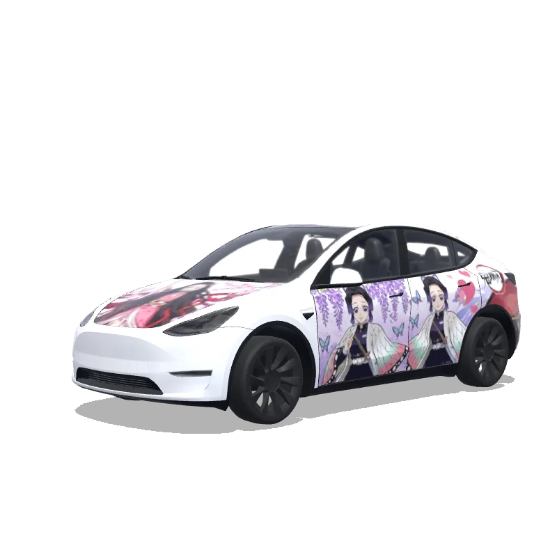 Tesla Model Y custom wrap design