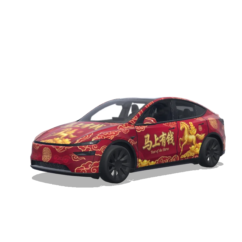 Tesla Model Y (2025+ Premium) custom wrap design